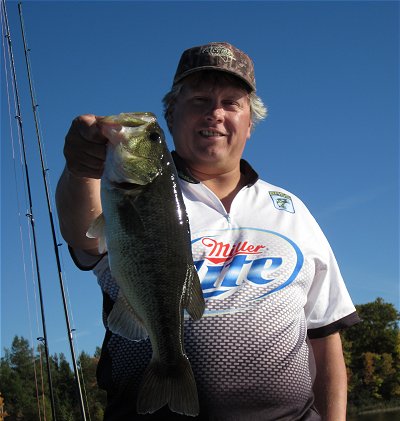 UAC Bassmaster Doug Pirila with Miller Lite jersey. Thanks Miller Lite for your support.